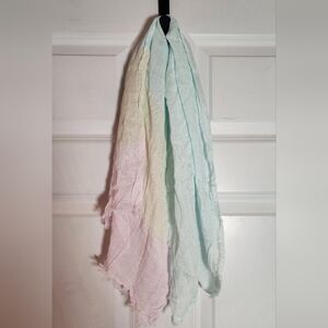 Simonetta Pastel Gradient Lightweight Short Scarf